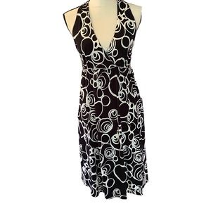 Max Studio Womens Razor Back (M) Halter dress